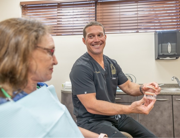 Doctor Andrew Nawrocki with Patient